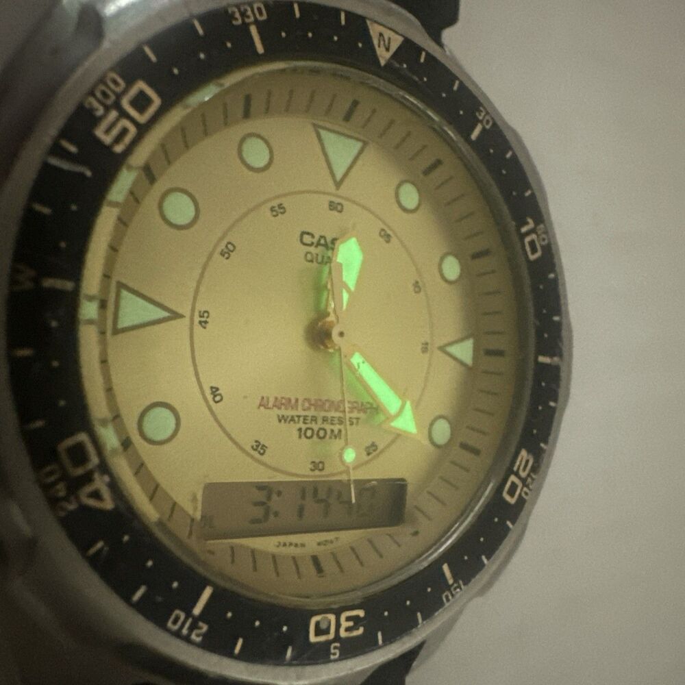 Casio “Arnie” AMW-320R Mens Alarm Chronograph Watch Vintage New Band And Battery - Picture 8 of 8